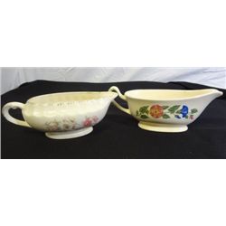 2 VINTAGE GRAVY BOWLS