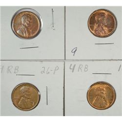 LINCOLN CENTS: 2-1910 CH BU, 1911 AU/BU, 1926 CH BU