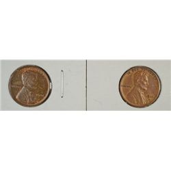 1911-P MS-63, & 11-S AU LINCOLN CENTS