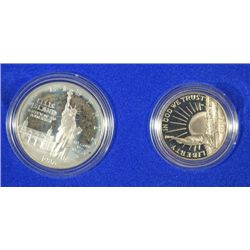 1986-S LIBERTY 2 COIN SET ORIGINAL PACKAGING