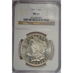 1879-S MORGAN DOLLAR NGC MS-64