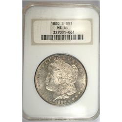 1880-S MORGAN DOLLAR NGC MS-64