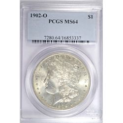 1902-O MORGAN DOLLAR PCGS MS-64