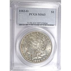 1882-O MORGAN DOLLAR PCGS MS-63