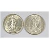 Image 1 : 1942 & 43 WALKING LIBERTY HALF DOLLARS CHOICE UNCIRCULATED