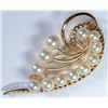 Image 2 : Vintage 18K Gold Brooch with pearls