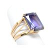 Image 1 : 18kt Large Synthetic Alexandrite Ring