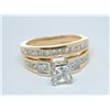 Image 3 : Very Stunning Princess Cut Diamond Wedding Set