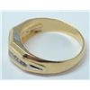 Image 3 : 14kT YELLOW GOLD GENTS RING WITH DIAMONDS! .50CT TOTAL WEIGHT. PRE-OWNED
