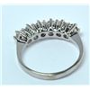 Image 2 : 14K WHITE GOLD RING, THE STONES ARE CZ'S, SIZE 6