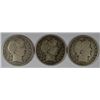 Image 1 : 1901-O VG, 1904-O VG, 1905-O GOOD BARBER HALF DOLLAR