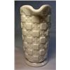 Image 2 : Vintage White Milk Glass, Pressed Squared Pattern Pitcher