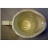 Image 3 : Vintage White Milk Glass, Pressed Squared Pattern Pitcher