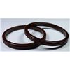 Image 1 : LOT OF 2 VINTAGE BROWN BAKELITE BRACELETS