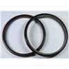 Image 2 : LOT OF 2 VINTAGE BROWN BAKELITE BRACELETS