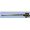 Image 2 : 14kt ENAMELED AND DIAMOND FLOWER STICK PIN