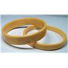 Image 1 : LOT OF 2 BAKELITE BUTTERSCOTCH BANGLE BRACELETS