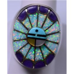 AMY ZUNI SIGNED STERLING SILVER RING