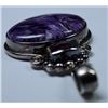 Image 3 : BEAUTIFUL STERLING SILVER AND PURPLE STONE PENDANT