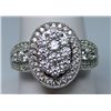 Image 1 : STERLING SILVER AND CZ RING