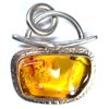 Image 1 : ROUSH STERLING SILVER AND AMBER PENDANT