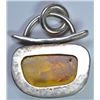 Image 2 : ROUSH STERLING SILVER AND AMBER PENDANT