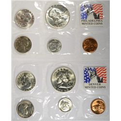 1956 P AND D UNCIRCULATED SET, SEALED IN CELLO,  SET HAS BEEN PREPACKAGED