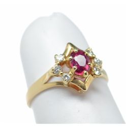 14kt Ruby and Diamond Ring