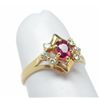 Image 1 : 14kt Ruby and Diamond Ring