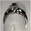 Image 3 : 10kt White Gold Ruby and Diamond Ring