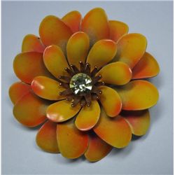 Signed Vintage Coro Flower Pin