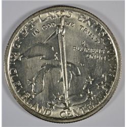 1936 CLEVELAND ( GREAT LAKES EXPO ) COMMEMORATIVE HALF DOLLAR, MS-65  WHITE