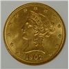 Image 2 : 1907 $10.00 LIBERTY GOLD, ANACS MS-63