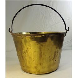 H.W. HAYDEN'S 1855 BRASS BUCKET 8.5 INCHES TALL