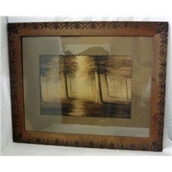 Hand-Carved Framed Paul Verlet Painting