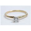 Image 2 : 14kt Round Brilliant Solitaire .35ct