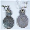 Image 2 : Sterling Silver Mother of Pearl and Turquoise Earrings