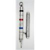 Image 1 : An S.Mordan & Co white metal 3-colour telescopic pencil with black, red and blue enamelled bands...