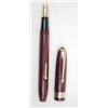 Image 1 : A Conway Stewart 27, rose herringbone celluloid with wide cap band and no.5 nib £50-70...