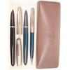 Image 1 : A Parker 51 gold/blue pen/pencil set; boxed and a black/gold 51 £100-150...