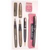 Image 1 : A Mabie Todd & Co Swan black plastic leverless pen, circa 1949 (oxidised) a boxed black plastic s...
