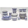 Image 1 : T.G.Green blue and white Cornish kitchen ware, two jugs, bowls and mugs, 3 condiment bottles, sug...