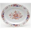 Image 1 : An early 19th century oval porcelain meat plate printed and enamelled with flower sprays in blue...