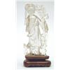 Image 1 : A Chinese rock crystal figure holding a fish, 6.5ins £70-100...