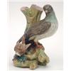 Image 1 : A Worcester majolica group of two birds on spill vase tree base (base cracked) 9.75ins £1200-1500...