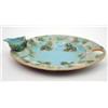 Image 1 : A Victorian oval George Jones majolica strawberry dish fitted with cream jug (a.f, 1 missing) mod...