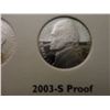 Image 7 : 1965-2003-JEFFERSON NICKLE ALBLUM-PROOF LIKE INCOMPLETE