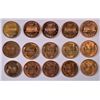 Image 2 : 10 UNC LINCOLN CENTS (38,39,39-D,41,42,48,48-S,53-D,53-S,55-S) & 5 PROOF LINCOLN