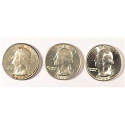 1948 (P,D,S) WASHINGTON QUARTERS AU/UNC