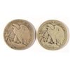 Image 2 : 2 BETTER WALKING LIBERTY HALF DOLLARS (19-D,21-S) AG-GOOD